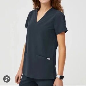 Figs Dark Harbor Casma Scrub Top